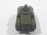 1973 Lesney Products Matchbox Rolamatics No. 28 Stoat Army Green Die Cast Toy Car Army Military Scout Lookout Vehicle