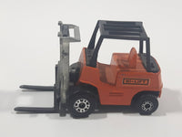 Vintage 1972 Lesney Products Matchbox Superfast No. 15 Fork Lift Truck Orange Die Cast Toy Car Warehouse Yard Machinery Vehicle