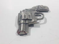 Gun Revolver Shaped Skull Handle Metal Belt Buckle
