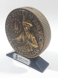 Vintage Vacumet United States of America Quarter Dollar Home Savings Association 5 5/8" Tall Coin Bank No Key