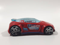 2014 Hot Wheels Track Builder High Voltage Red Stunt Team Die Cast Toy Race Car Vehicle