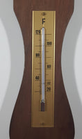 Vintage Gischard Banjo Style Wood Cased Weather Station Thermometer, Barometer Hygrometer Made in Germany