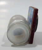 Playa Del Carmen Mexico Sand and Seashells in Glass Bottle on Wood Backing 1 5/8" Wide Fridge Magnet