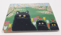 Art Gallery of Nova Scotia Maud Lewis 1903-1970 Three Black Cats Private Collection 2 1/2" x 3" Thin Fridge Magnet