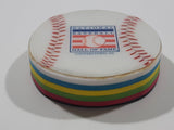 National Baseball Hall Of Fame Cooperstown, NY Baseball Themed Multi Color Layered Foam 2" Diameter Fridge Magnet