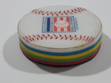 National Baseball Hall Of Fame Cooperstown, NY Baseball Themed Multi Color Layered Foam 2" Diameter Fridge Magnet