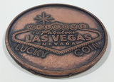 Welcome To Fabulous Las Vegas Nevada Lucky Coin In God We Trust Liberty 1909 United States Over Sized Large 3" Wide Copper Metal 1 Cent Penny