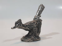 1989 JC Roadrunner Pheasant Bird 2" Tall Solid Pewter Metal Figurine