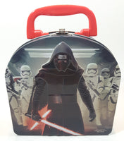 2015 Imperial Toy Star Wars Kylo Ren and Storm Troopers Embossed Curved Top Tin Metal Lunch Box