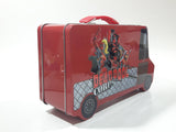 Vandor Marvel Deadpool Corps Chimichanga Food Catering Truck Shaped Red Embossed Tin Metal Lunch Box