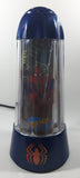 2001 Rabbit Tanaka Marvel Comics Spider-Man Blue 14" Tall Rotating Turning Motion Lamp Light
