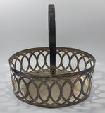 Vintage The Bay Silverplated E.P. Steel Large Basket With Handle