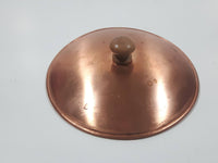 5 1/2" Copper Pot Lid with Wood Handle