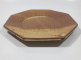 Vintage William Mason Brown Sand Tones Studio Pottery 6 1/4" Plate Signed Mason
