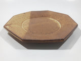 Vintage William Mason Brown Sand Tones Studio Pottery 6 1/4" Plate Signed Mason