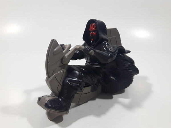 Applause LucasFilm Star Wars Darth Maul Character on Speeder Bike 4 1/2" Long Plastic Toy Vehicle