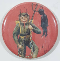 Unicorn Crime Spree Devil Themed 1 1/4" Round Button Magnet