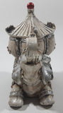 Decorated Indian Elephant with Howdah 5 1/2" Long Resin Sculpture Ornament