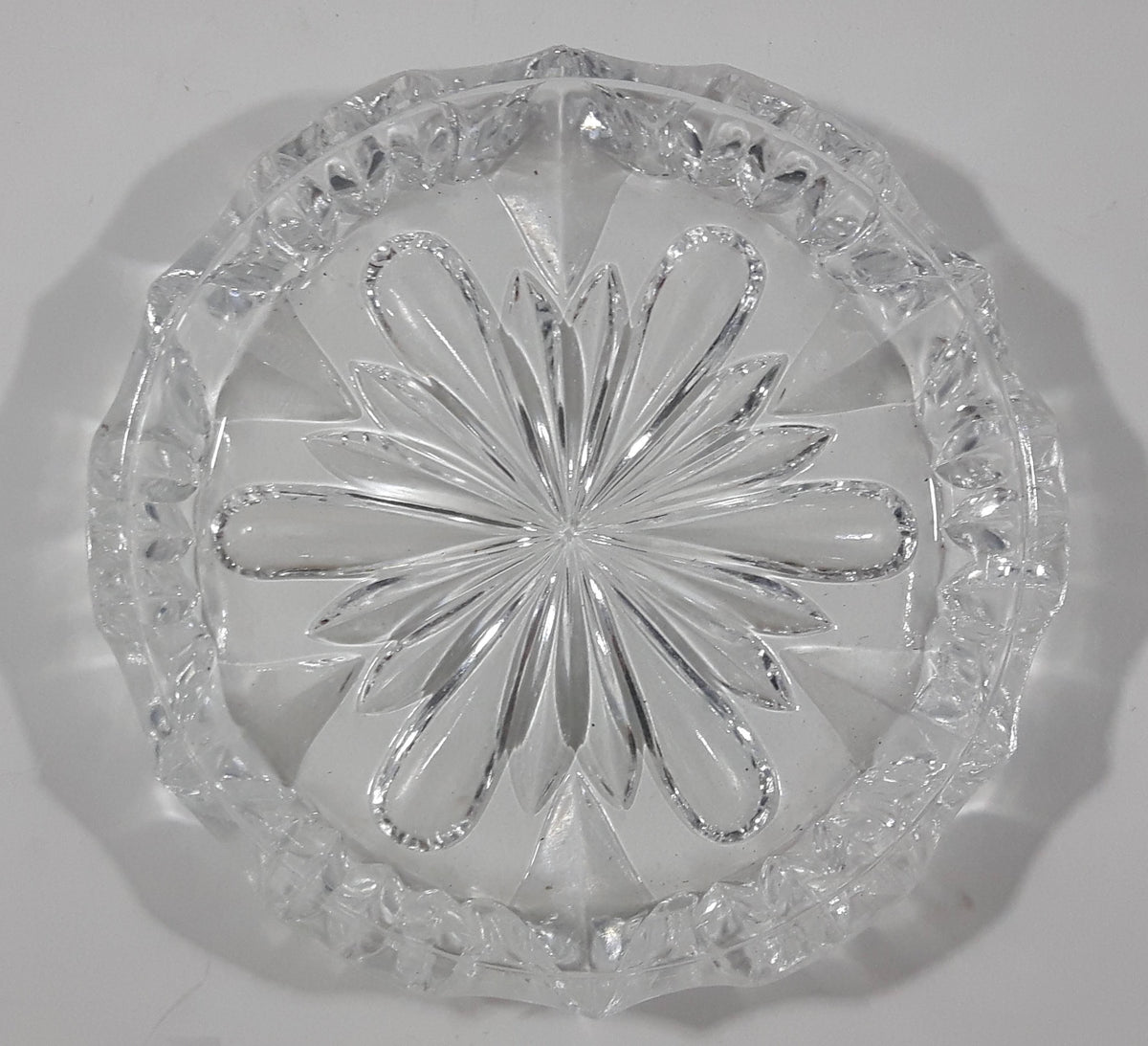 Vintage Crystal Glass Dish 5 1/4