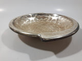 Vintage Vikana Electroplated Brass Silver Metal Candy Nut Dish