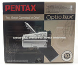 Pentax Optio MX 3.2 Megapixel 10x Optical Zoom Digital Photo And Movie Camera with Box and Some Accessories NOT TESTED