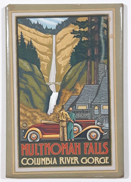 Multnomah Falls Columbia River Gorge Oregon 2 1/8" x 3 1/8" Fridge Magnet