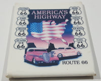 Route 66 America's Highway Classic Cars Themed 2 1/8" x 3 1/8" Fridge Magnet