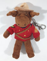 Stuffed Animal House RCMP Royal Canadian Mounted Police Moose Character 5" Tall Plush Key Chain