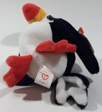 1997 Ty Beanie Babies Collection 'Puffer' Bird 6 1/2" Tall Stuffed Animal Bean Bag Plush with Tags