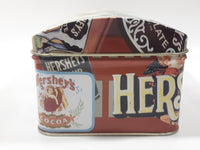 1999 Hershey's Milk Chocolate Kisses Advertising Tin Metal Hinged Container Faded