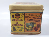 Vintage Cheinco Stuff Box "Collect Almost Everything Under The Sun" "Valuable Thing$ n' Any Things" Tin Metal Container