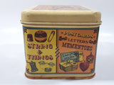 Vintage Cheinco Stuff Box "Collect Almost Everything Under The Sun" "Valuable Thing$ n' Any Things" Tin Metal Container