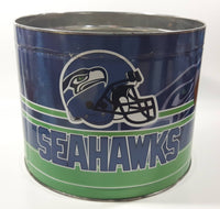 Seattle Seahawks NFL Football Team Popcorn Large 9" Wide Tin Metal Canister NO LID
