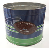 Seattle Seahawks NFL Football Team Popcorn Large 9" Wide Tin Metal Canister NO LID