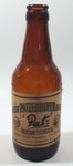 Rare Vintage Schulrheiss Patz Aecht Patzenhofer Bier 7 1/2" Tall Brown Amber Glass Beer Bottle Berlin, Germany