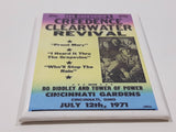 CCR Creedence Clearwater Revival in Concert July 12th, 1971 Cincinnati Gardens Poster 2 1/8" x 3 1/8" Fridge Magnet