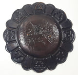Peru Hammered Copper 9 1/4" Hand Painted Wall Plate