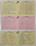 2010 2011 WHL Western Hockey League Starting Line-Up Vancouver Giants Vs Prince George Cougars, Brandon Wheat Kings, and Everett Silvertips Lot of 3 Game Papers Signed by Official Scorer Yellow/Pink