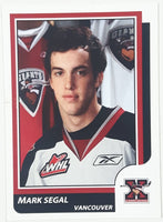 WHL Vancouver Giants Mark Segal Goalie 2 1/2" x 3 1/2" Paper Card