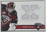 WHL Vancouver Giants Mark Segal #31 Goalie 2 1/2" x 3 1/2" Paper Card Black Border Version