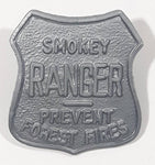 Vintage 1959 Ideal Toys Smoke Ranger Prevent Forest Fires Plastic Badge 1 1/2" x 1 1/2"