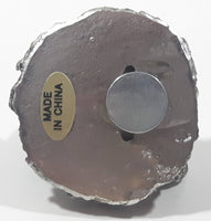 Pewter Metal 3D Bear Head Bust 2" x 2" Fridge Magnet