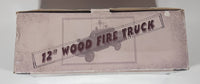 12" Wood Fire Truck Engine Co No. 9 Wooden Model in Box