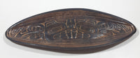 Haida Beaver Handmade in B.C. Canada Aboriginal Art 4" x 10 1/2" Long Clay Pottery Dish