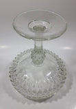 Vintage Pedestal Style Lidded Crystal Glass Candy Dish 12" Tall