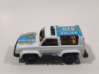 Unknown Brand Police Highway Patrol 013 White Die Cast Toy Car Emergency Vehicle