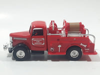 Unknown Brand Emergency Services Fire Truck Die Cast Toy Car Vehicle with Opening Doors - Missing Driver's Side Hoses