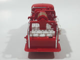 Unknown Brand Emergency Services Fire Truck Die Cast Toy Car Vehicle with Opening Doors - Missing Driver's Side Hoses