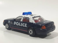 Realtoy Ford Crown Victoria Police Anti Crime #32 Dark Blue and White Die Cast Toy Car Emergency Vehicle