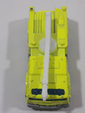 2005 Matchbox Fire 1 Boom Fire Truck Neon Yellow Die Cast Toy Car Firefighting Rescue Emergency Vehicle
